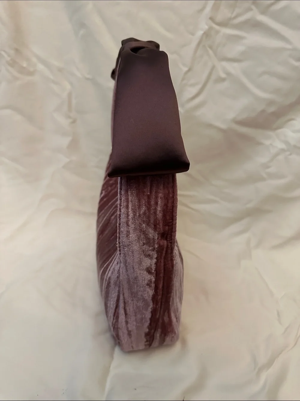 kate spade mauve pink velvet shoulder bag